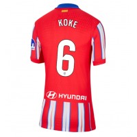 Ženski Nogometni dresi Atletico Madrid Koke #6 Domači 2024-25 Kratek Rokav